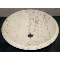 Allstone V-VR17B5-PL-#8 Perlina Limestone Vessel Sink