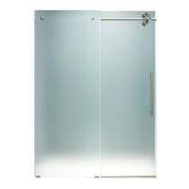 VIGO VG6041STMT6074R Elan Frameless Shower Door With Stainless Steel Hardware Right-Sided Door