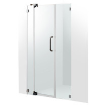 VIGO VG6042CHCL48 Pirouette Frameless Shower Door With Clear Glass and Chrome Hardware