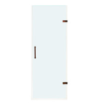VIGO VG6072RBCL24 SoHo Adjustable Frameless Shower Door With Clear Glass In Oil Rubbed Bronze