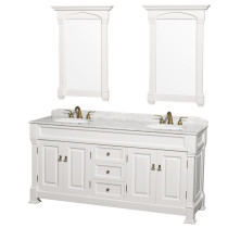 Wyndham WCVTD72WHCW with White Carrera Marble Top