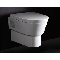 EAGO WD332 Modern Wall Mounted Dual Flush White Ceramic Toilet Bowl