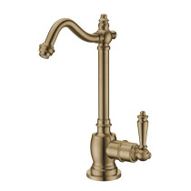 Whitehaus WHFH-C1006-AB Point of Use Cold Water Drinking Faucet with Traditional Swivel Spout 