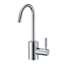Whitehaus WHFH-C1010-C Polished Chrome Point of Use Cold Water Faucet with Contemporary Spout