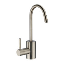 Whitehaus WHFH-H1010-BN Brushed Nickel Instant Hot Water Faucet with Self Closing Handle