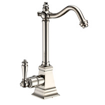 Whitehaus WHFH-H2011-PN Polished Nickel Instant Hot Water Faucet with Self Closing Handle