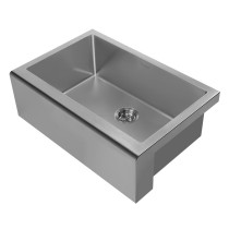 Whitehaus WHNPL3020-GM Noah Plus Undermount Kitchen Sink Set In Gunmetal