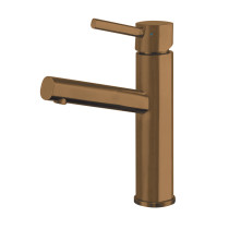 Whitehaus WHS1206-SB-CO Waterhaus Stainless Steel Lavatory Faucet In Copper