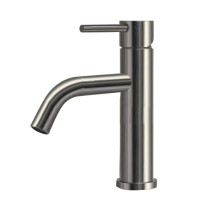 Whitehaus WHS8601-SB-PSS Waterhaus Polished Stainless Steel Lavatory Faucet