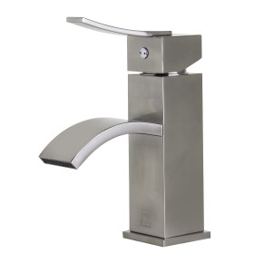 ALFI brand AB1258 Single Lever Square Bathroom Faucet Polished or Brushed