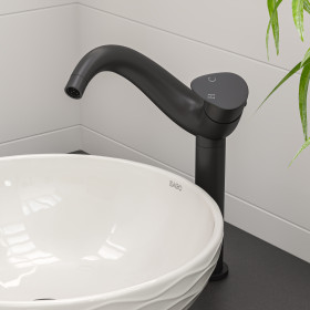 ALFI brand AB1570 Single Lever Tall Wave Bathroom Faucet Polished & Brushed