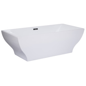 ALFI brand AB8840 67 Inch White Rectangular Acrylic Free Standing Bathtub