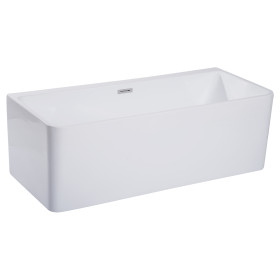ALFI brand AB8859 67 Inch White Rectangular Acrylic Free Standing Bathtub