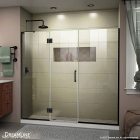 DreamLine D32614572L Unidoor-X 64 1/2 - 65" Hinged Shower Door Left-wall Bracket