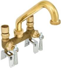 Proplus KF1885 Centerset Lever Handles Laundry Faucet Compression in Brass